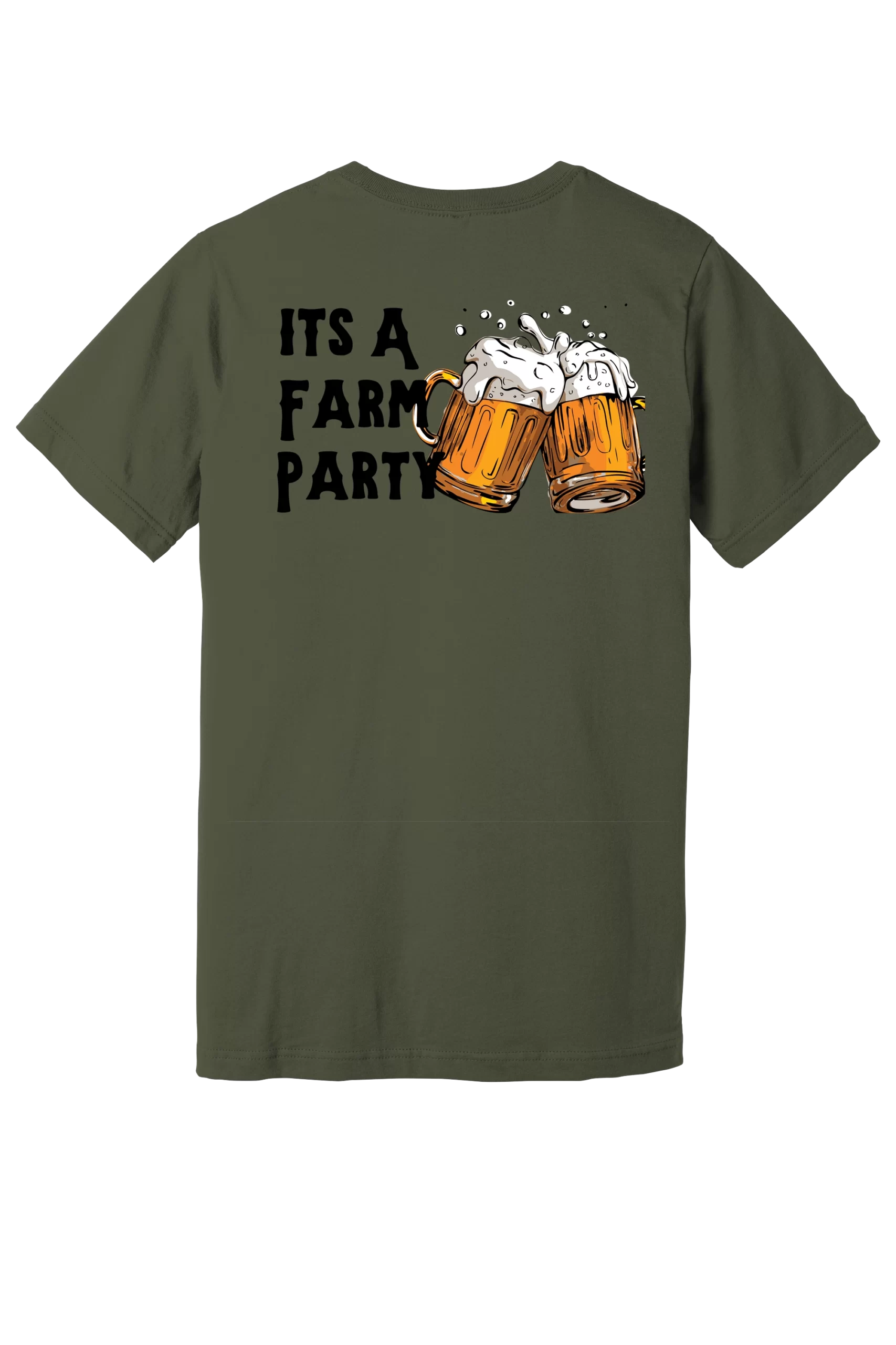 Bc3001 Army Flat Back Its A Farm Party